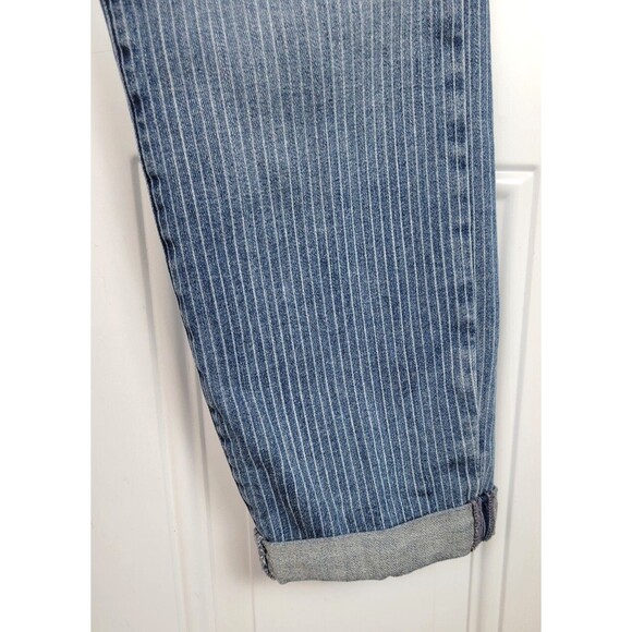 NYDJ Not Your Daughters Jeans Rachel Roll Cuff Ankle Jeans Size 12 Strip… - Picture 7 of 8